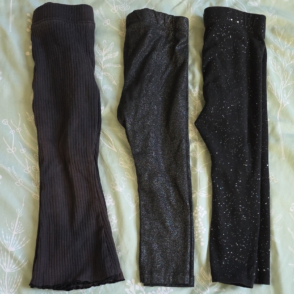 Jumping Beans Black and Gray Kids Leggings Set
